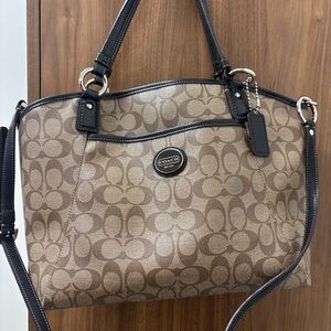 Coach Brown Signature Tote Bag